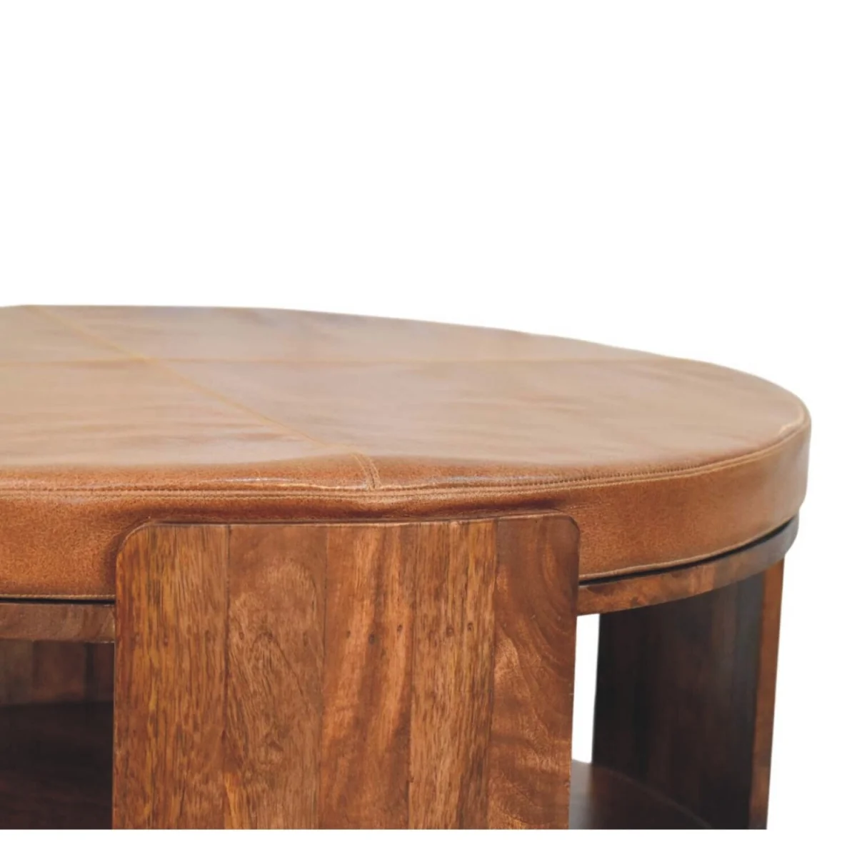 Savoy Leather Coffee Table - Brown – image 5