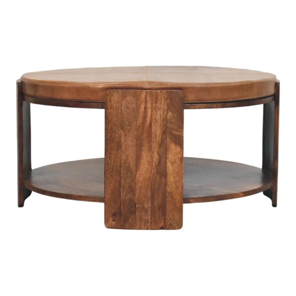 Savoy Leather Coffee Table - Brown – image 8