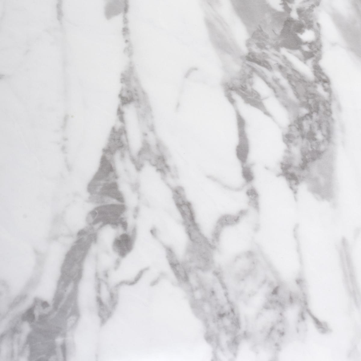 Saturn Marble Effect Grey and White Coffee Table - Grey and White – image 2