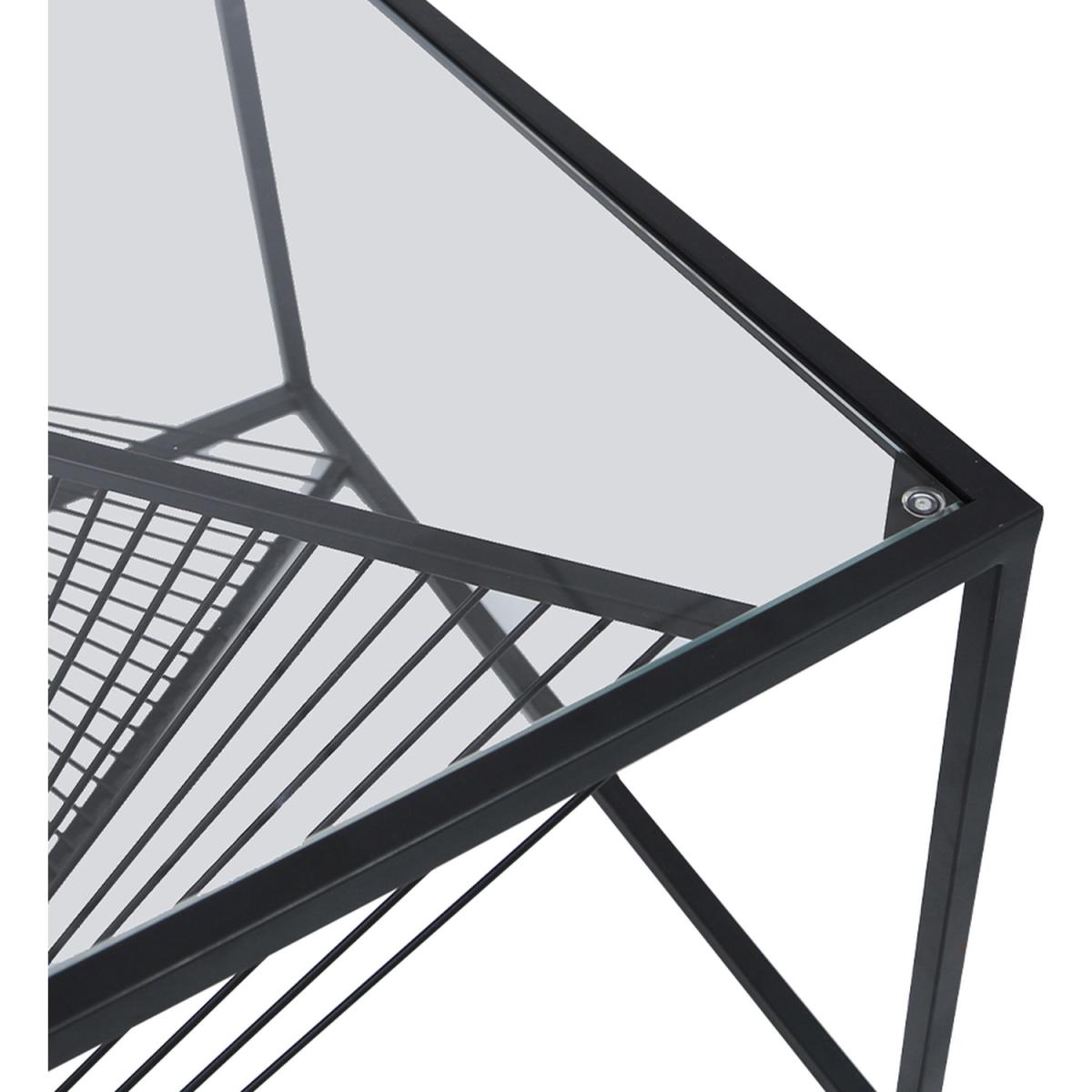 Metal Coffee Table for living room Furniture, centre table - Black – image 4