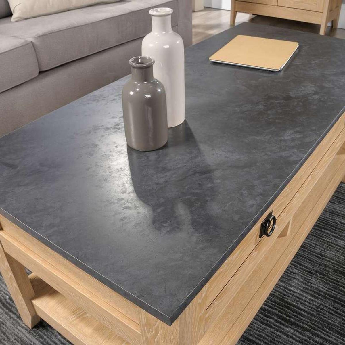 Home Study Lift Up Work / Coffee Table - Dover Oak – image 2