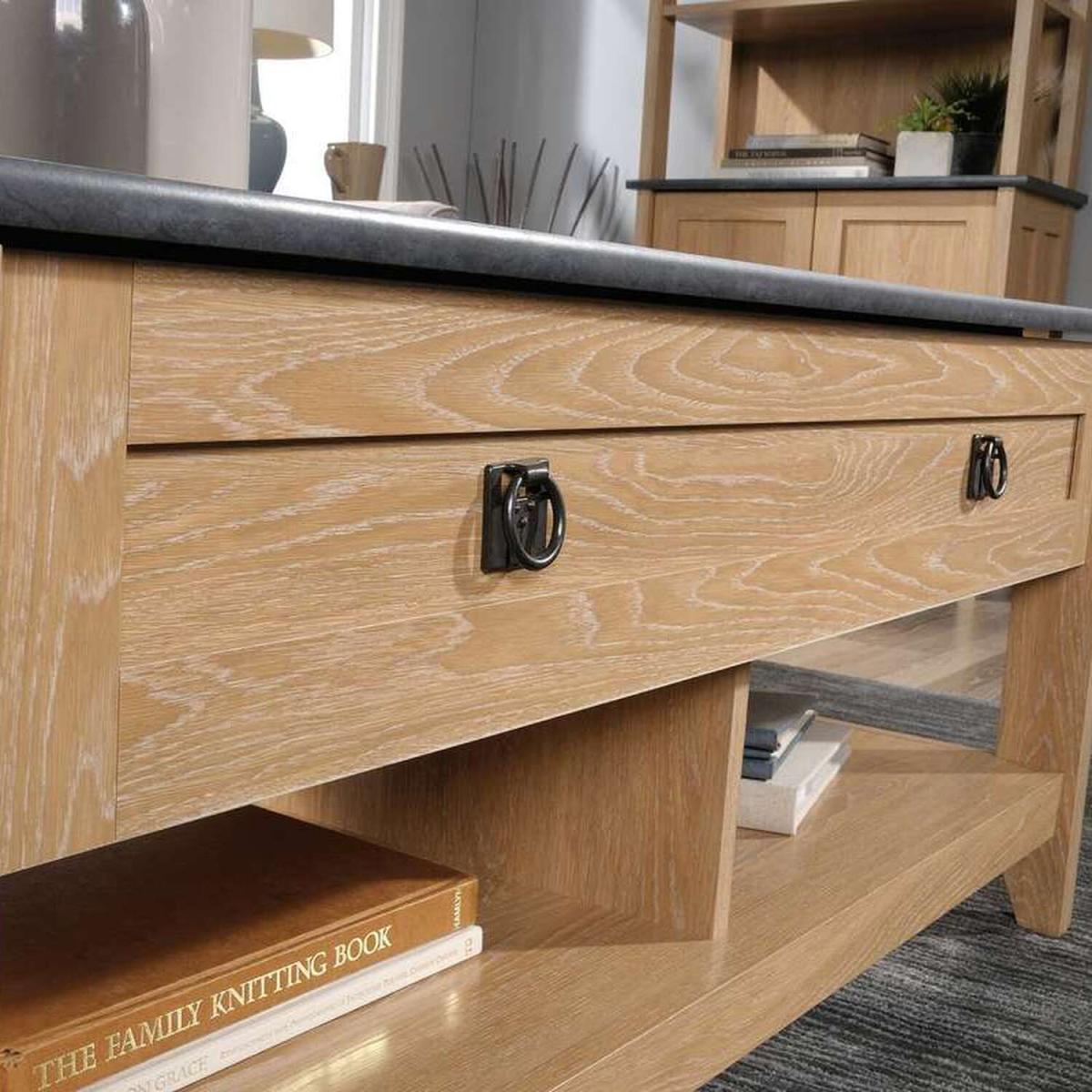 Home Study Lift Up Work / Coffee Table - Dover Oak – image 5
