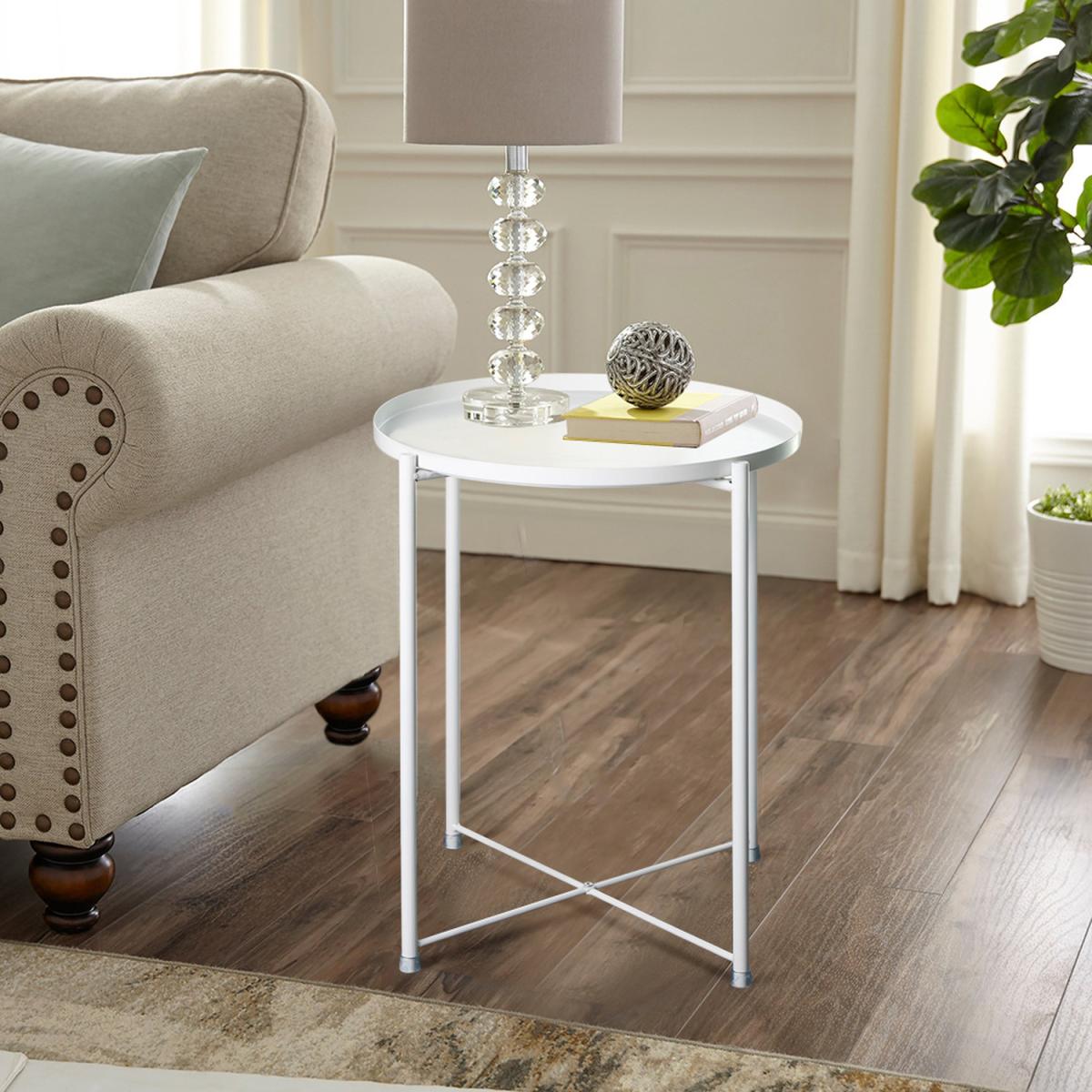 Small Round Coffee Table - White / 3.5kg – image 1
