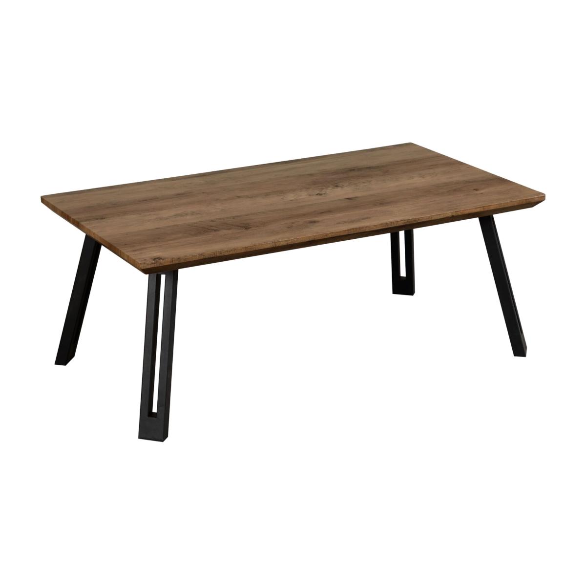 Quebec Straight Edge Coffee Table - Medium Oak Effect – image 1