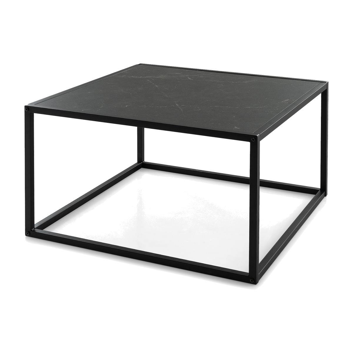 Costway Modern Square Coffee Table Center Cocktail Table - Black – image 1