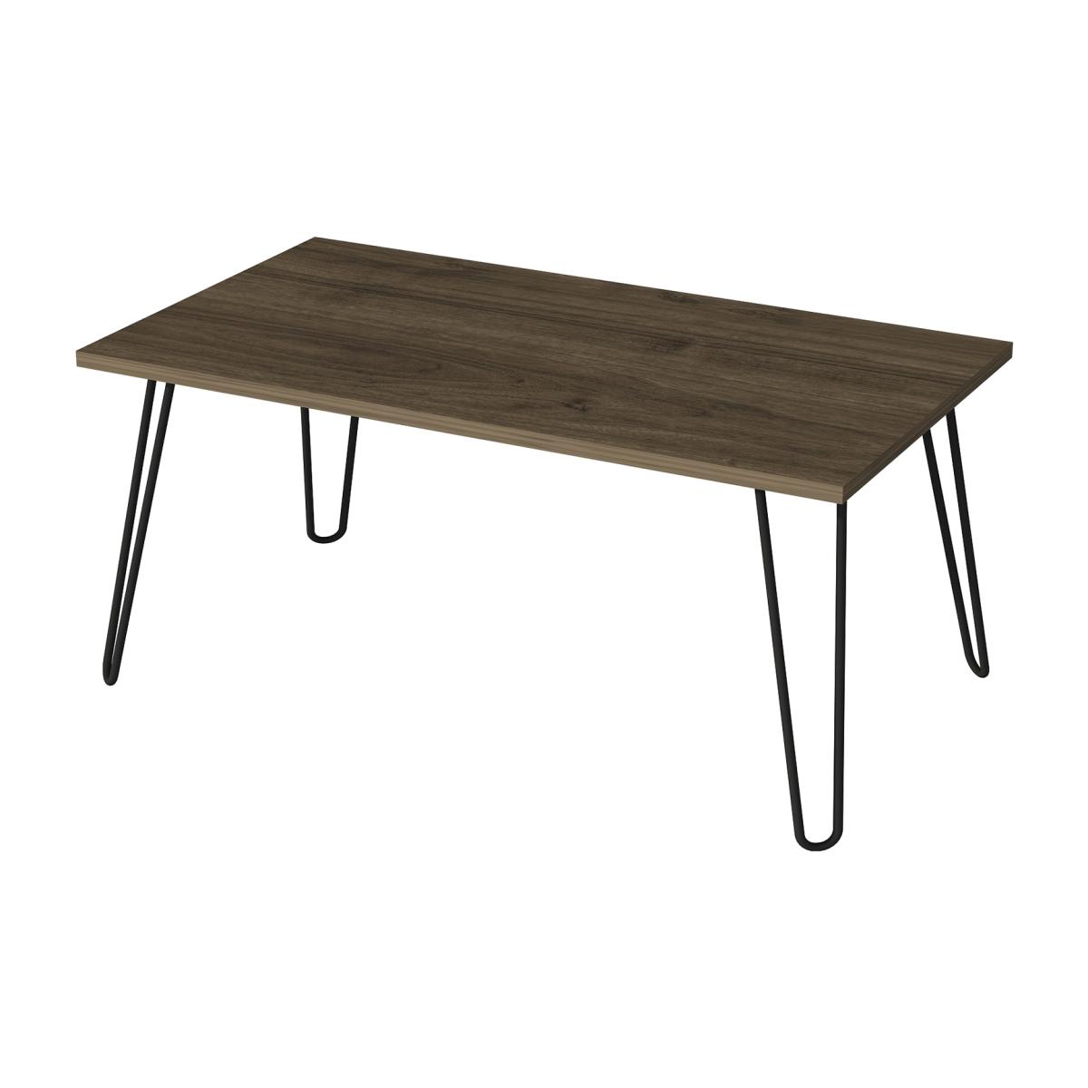 Otello Coffee Table with Metal Legs - Walnut – image 1