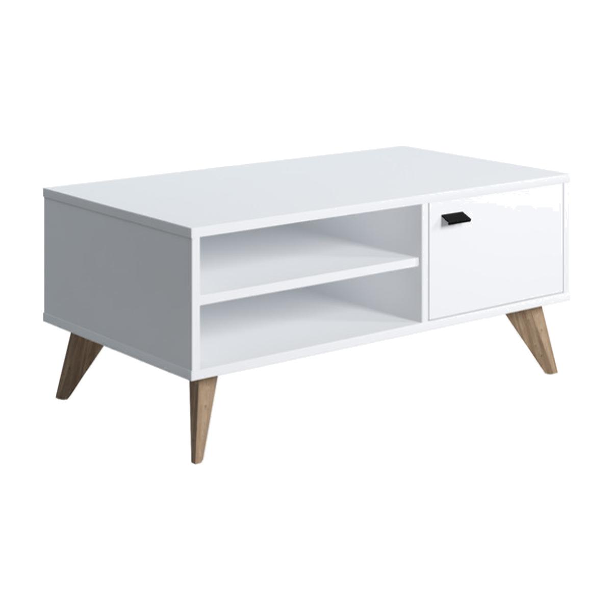 Lika Coffee Table with Storage by Ruumstore - Opaque White – image 1