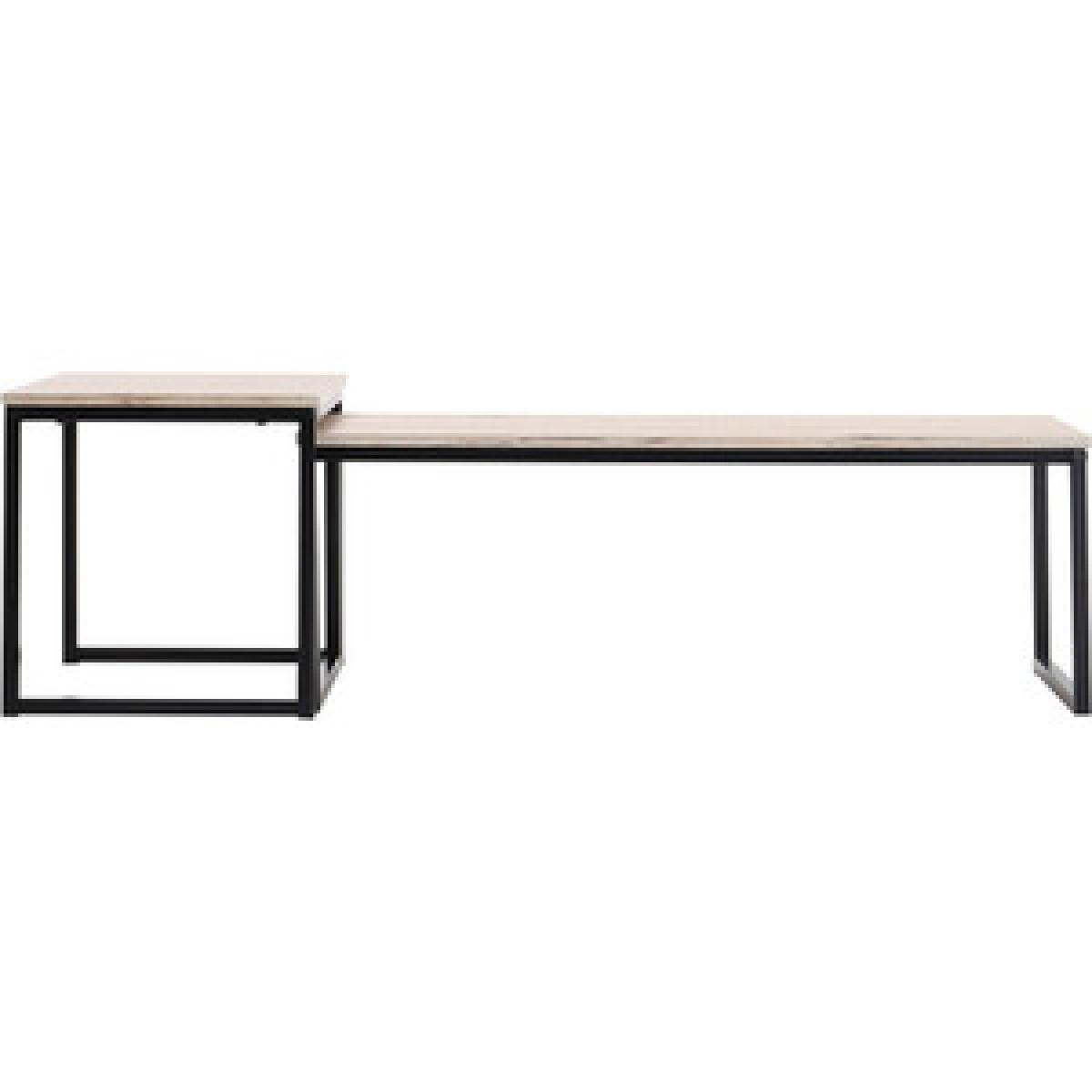 Open Rectangle Coffee Table - Light Yellow – image 13