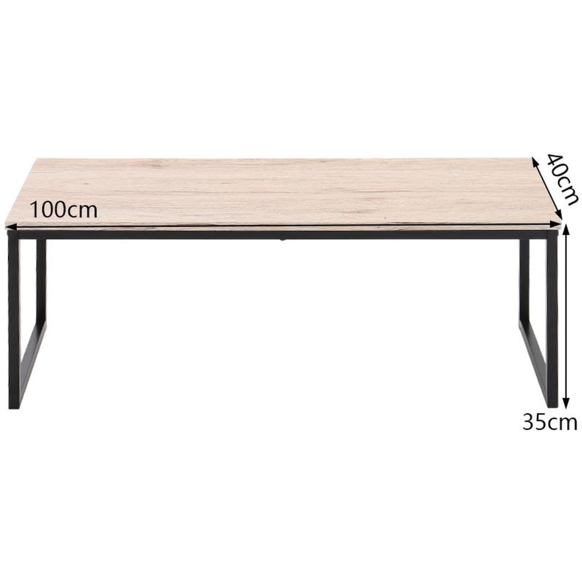 Open Rectangle Coffee Table - Light Yellow – image 8