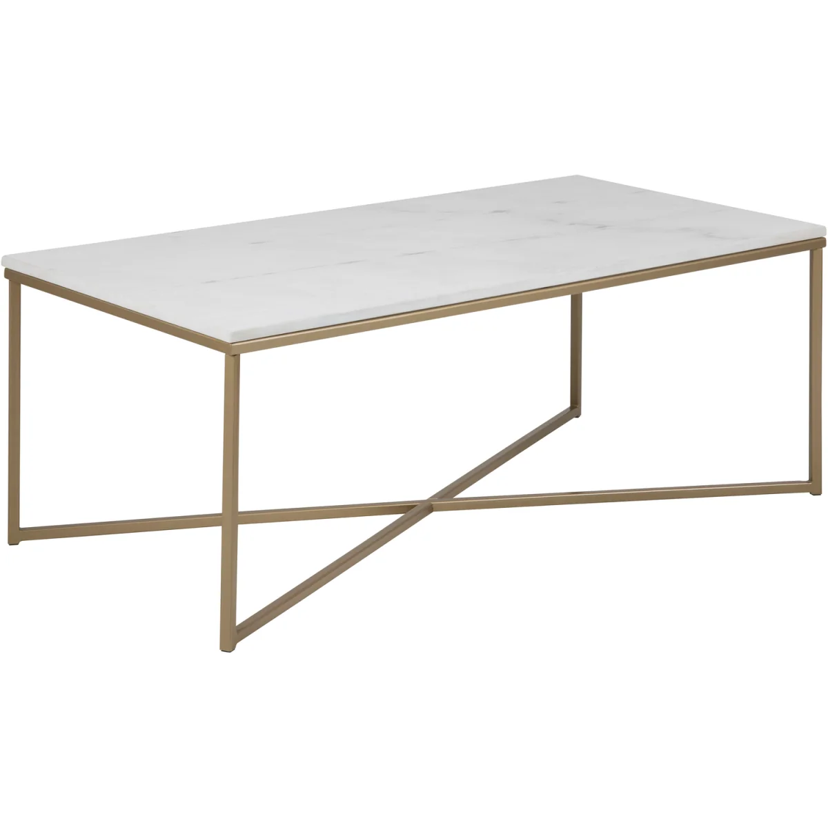 Alisma Coffee Table with White Marble Top - White Marble – image 3