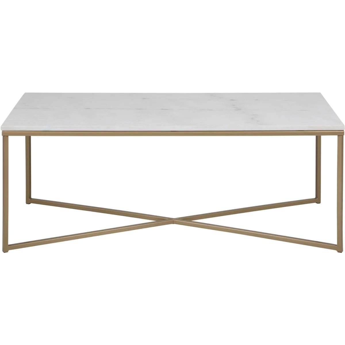 Alisma Coffee Table with White Marble Top - White Marble – image 4