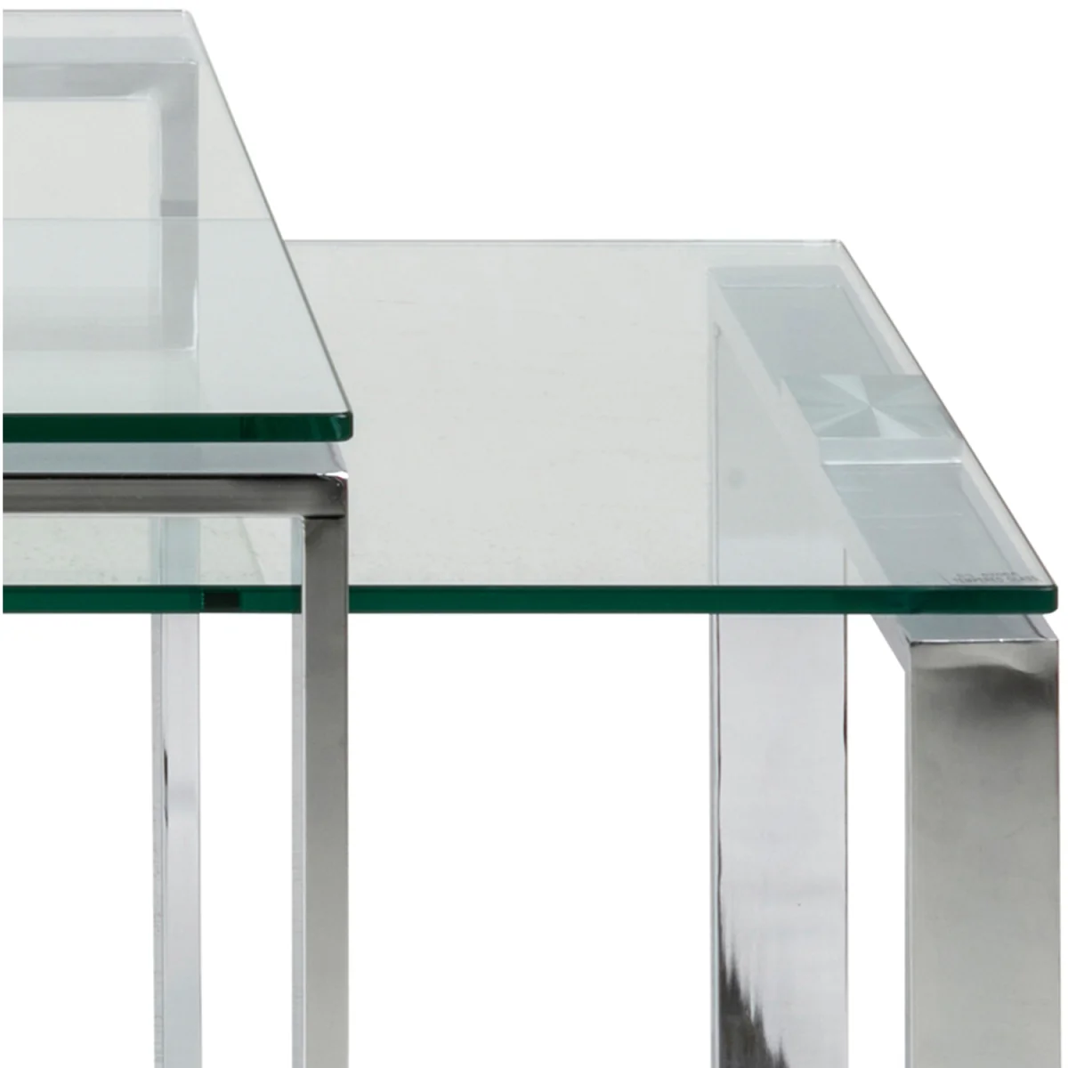 Katrine Coffee Table Set with Glass Top - Glass – image 7