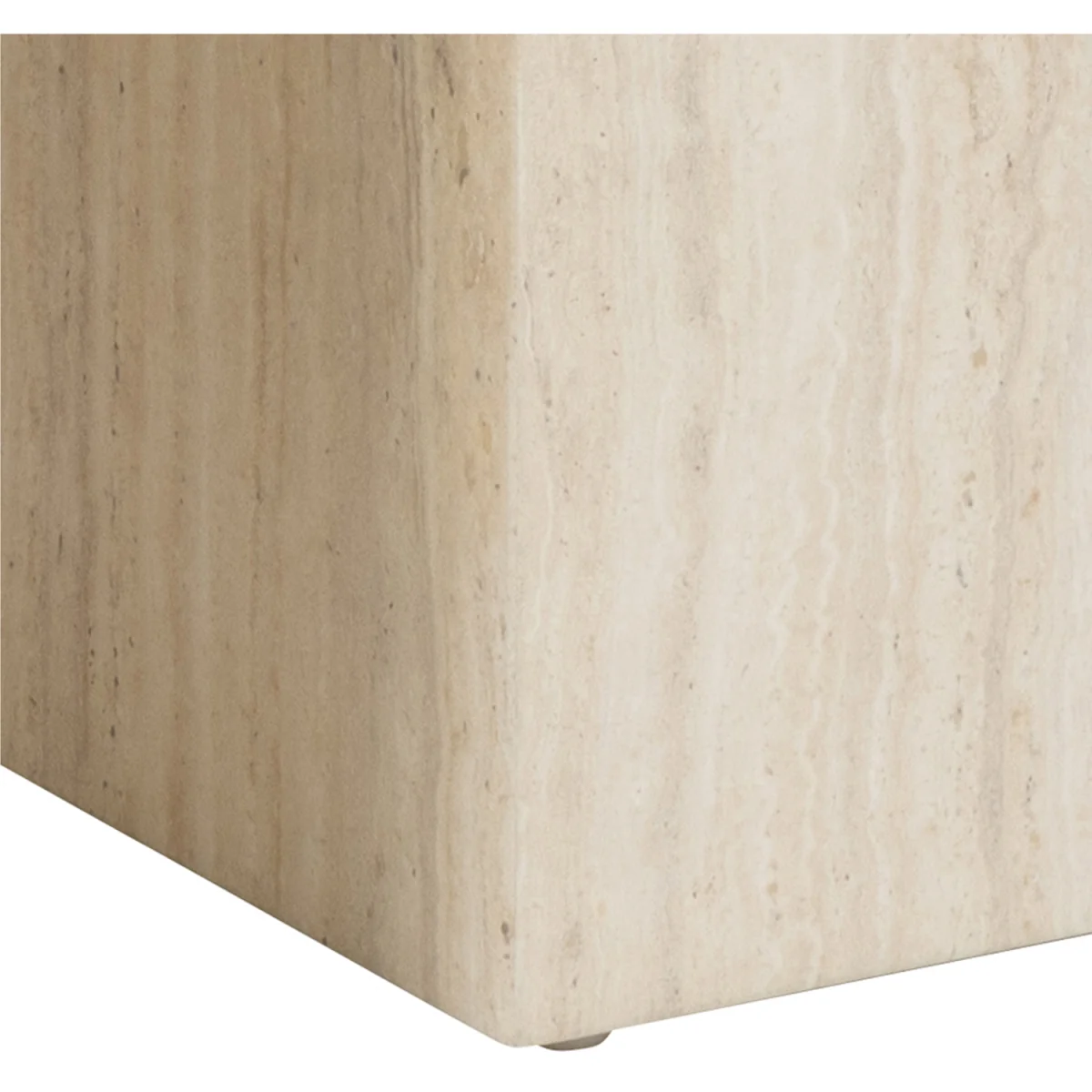 Dice Square Coffee Table Set in Light Travertine Effect - Travertine – image 7