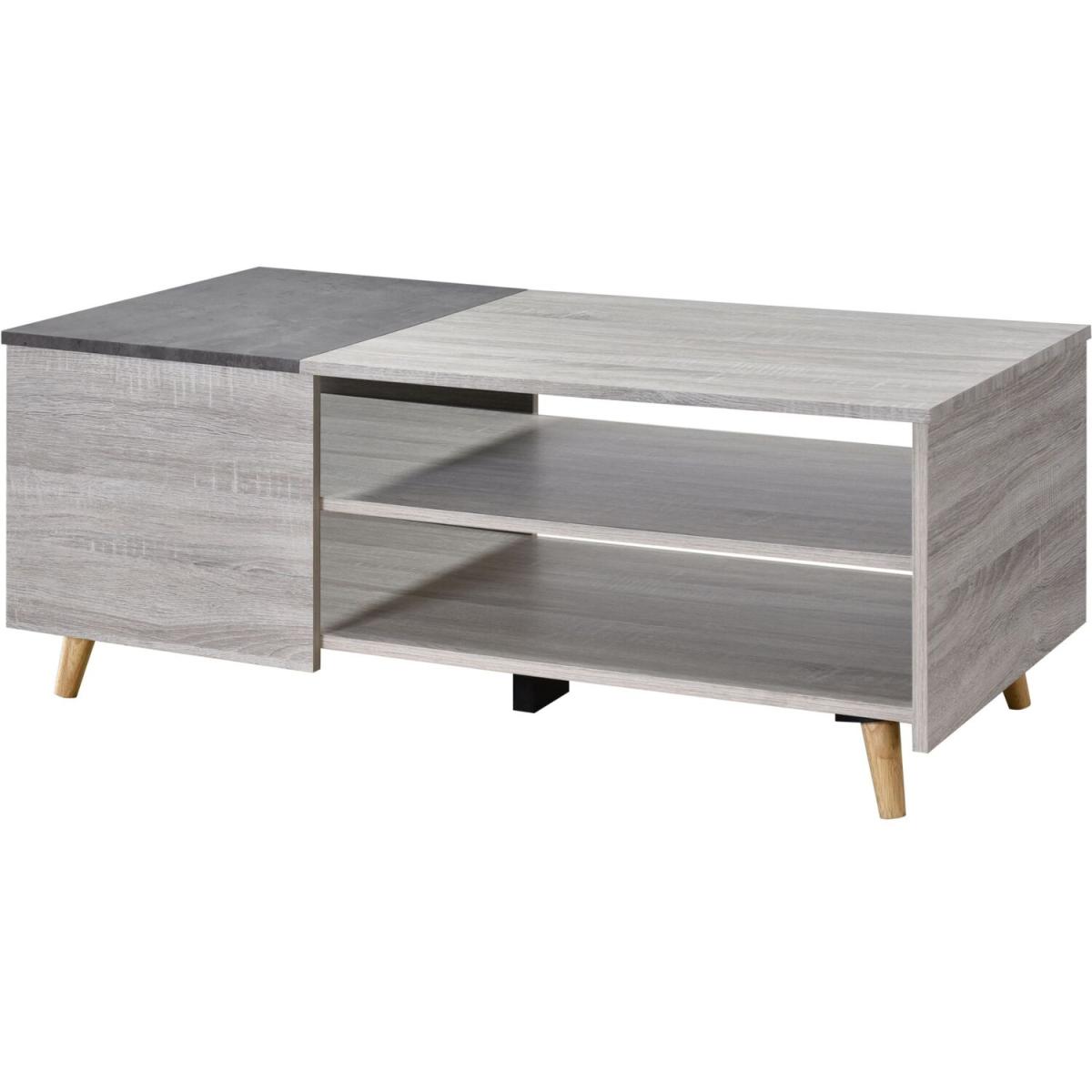 Aspen Coffee Table - White Oak/ Stone Effect – image 2