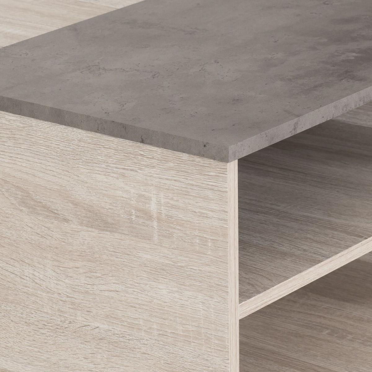Aspen Coffee Table - White Oak/ Stone Effect – image 3
