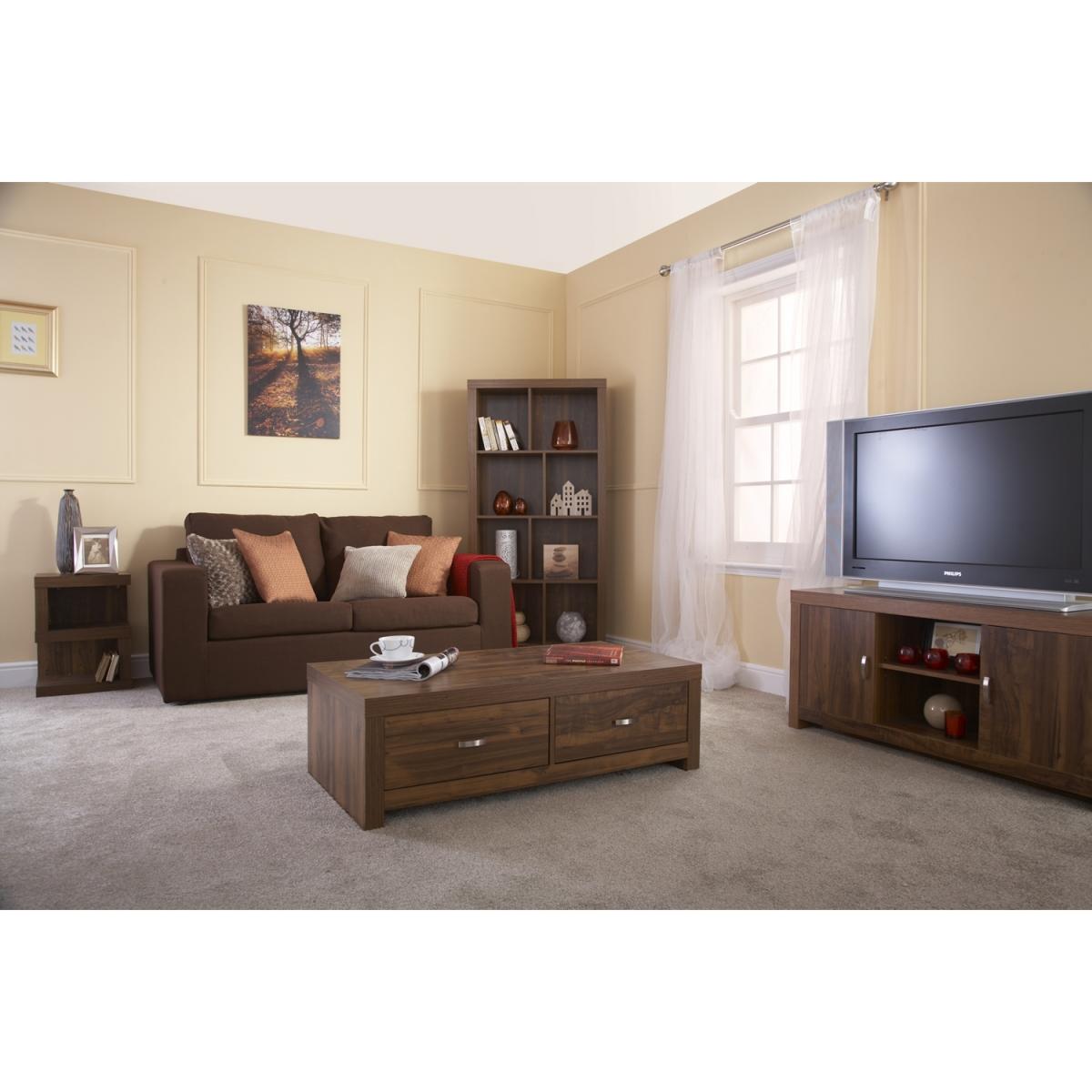 Hampton Two Drawer Coffee Table - Brown – image 3