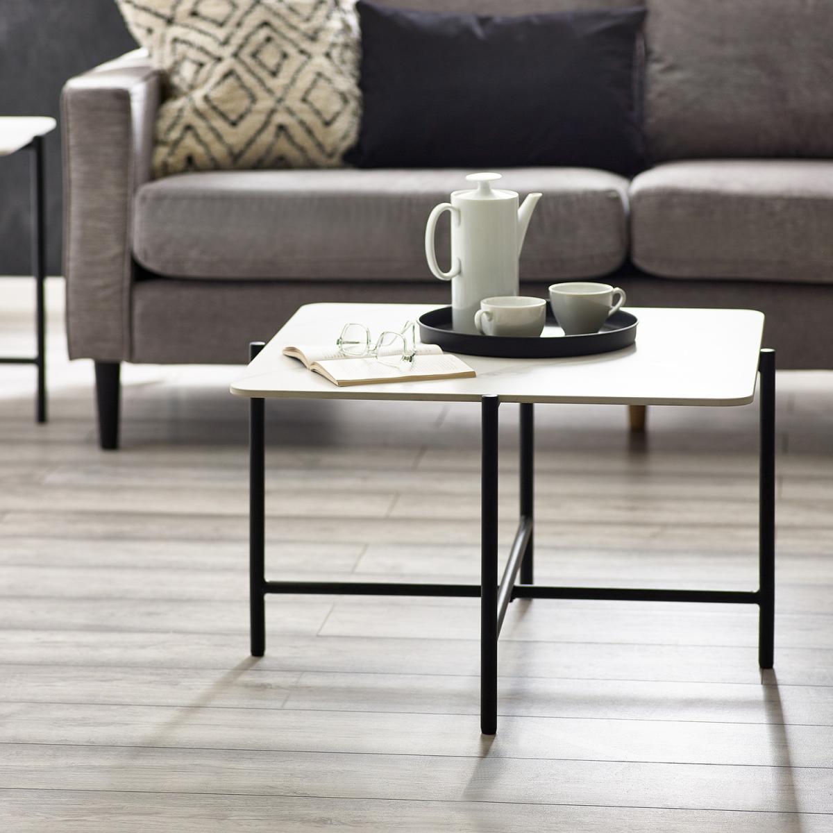 Siena Coffee Table - White Marble – image 2