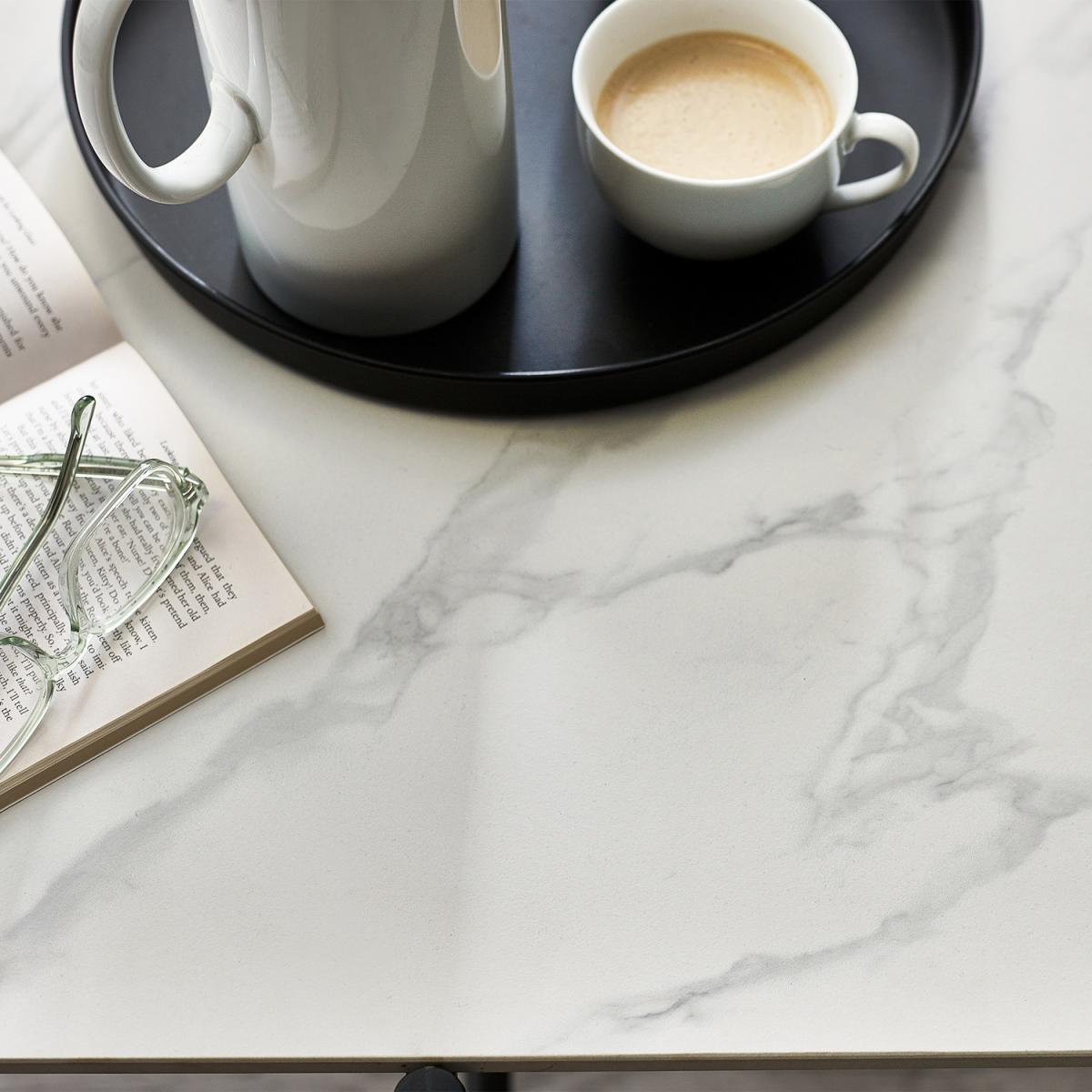 Siena Coffee Table - White Marble – image 3