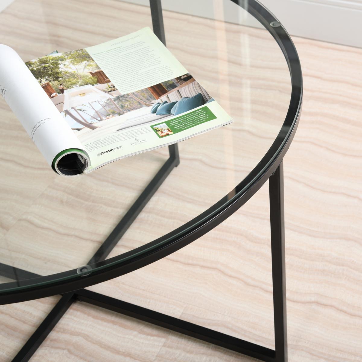 Inma Round Coffee Table - Black – image 3