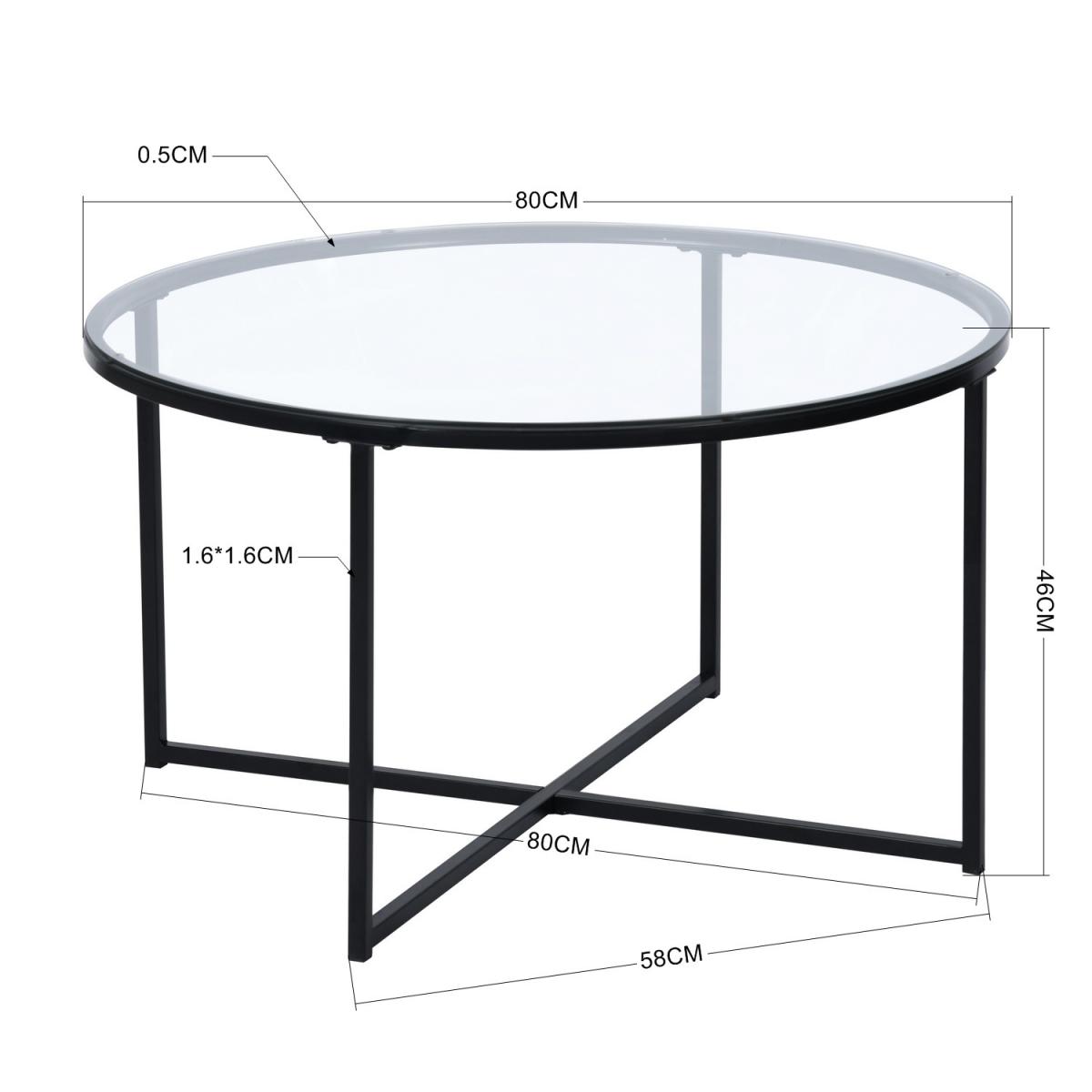 Inma Round Coffee Table - Black – image 7