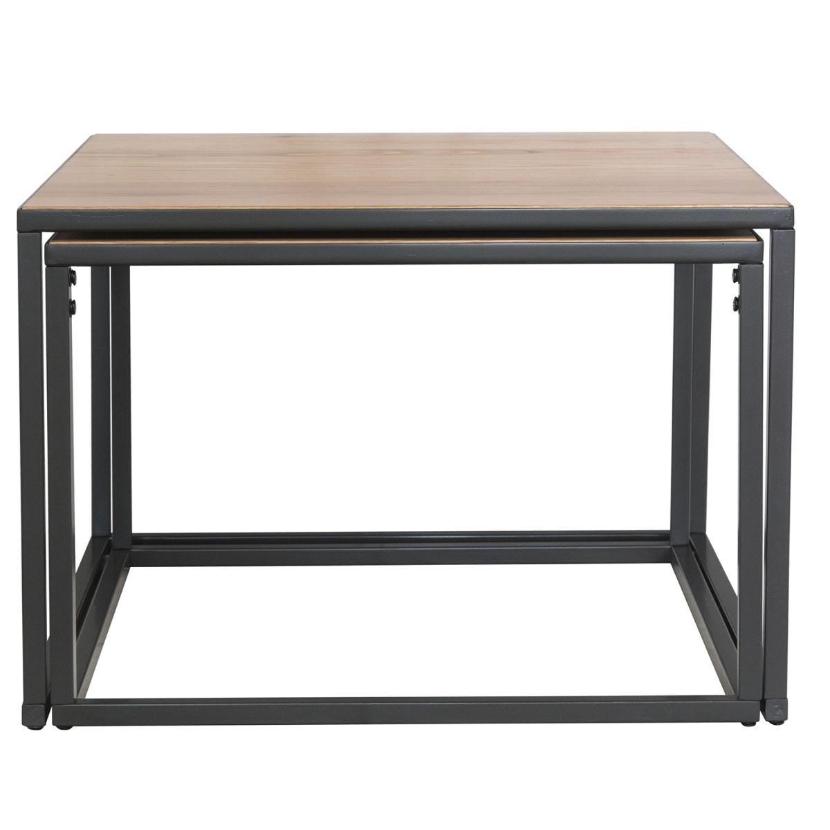 Boston Nest Of 2 Square Coffee Tables – image 3