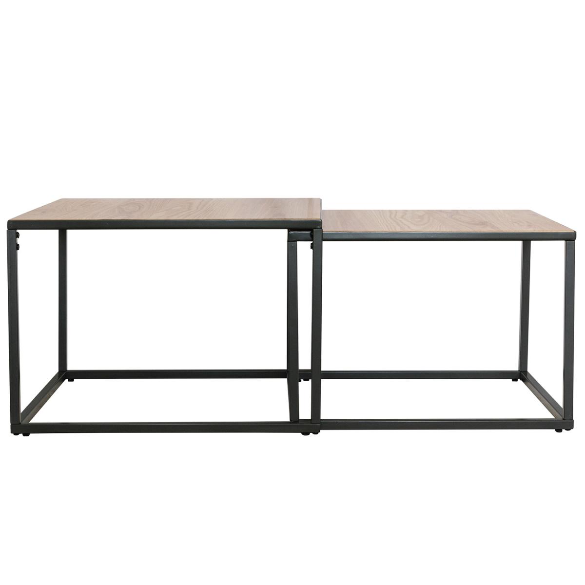 Boston Nest Of 2 Square Coffee Tables – image 4