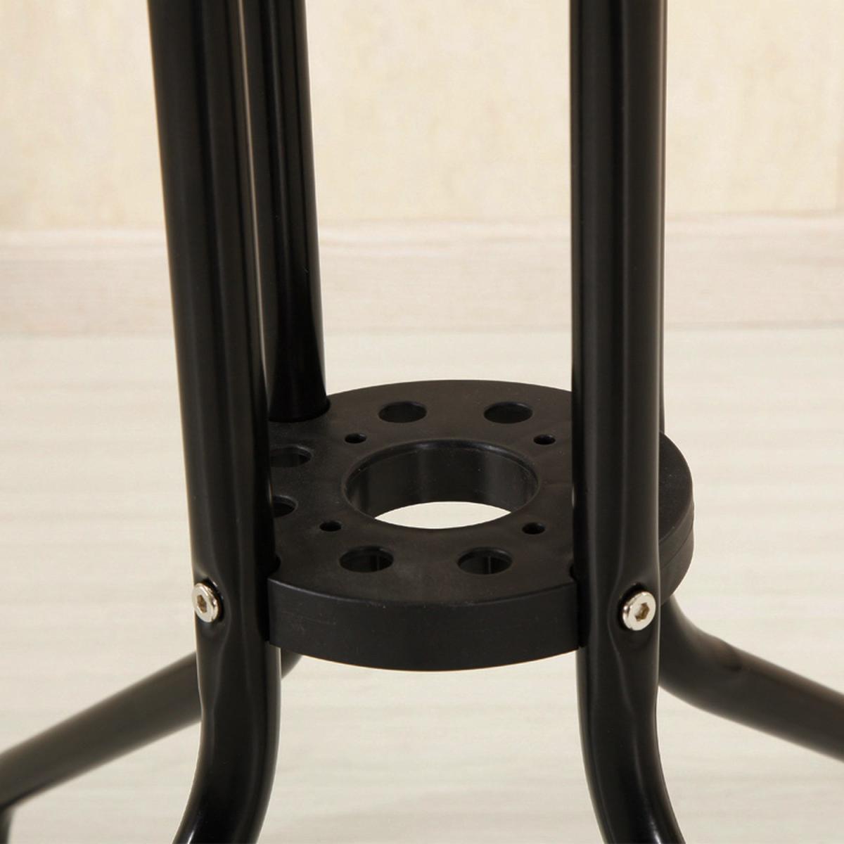 Stylish Round Coffee Tempered Glass Table With Painting Stand - Black / 8kg – image 19