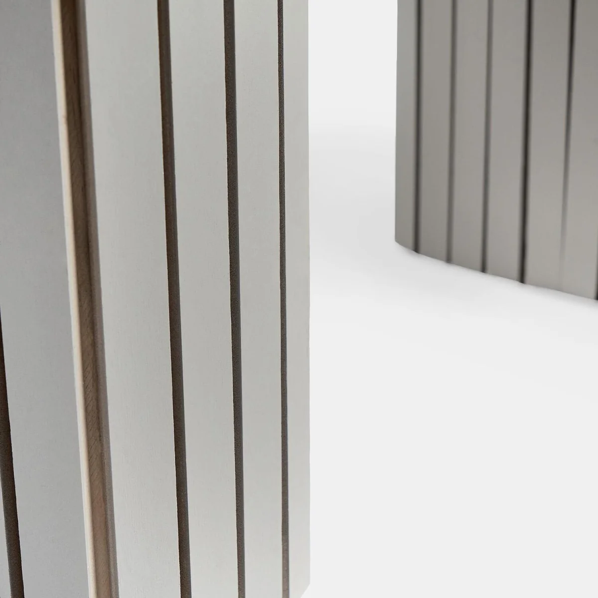 Madison Ribbed Coffee Table - Grey/White – image 5