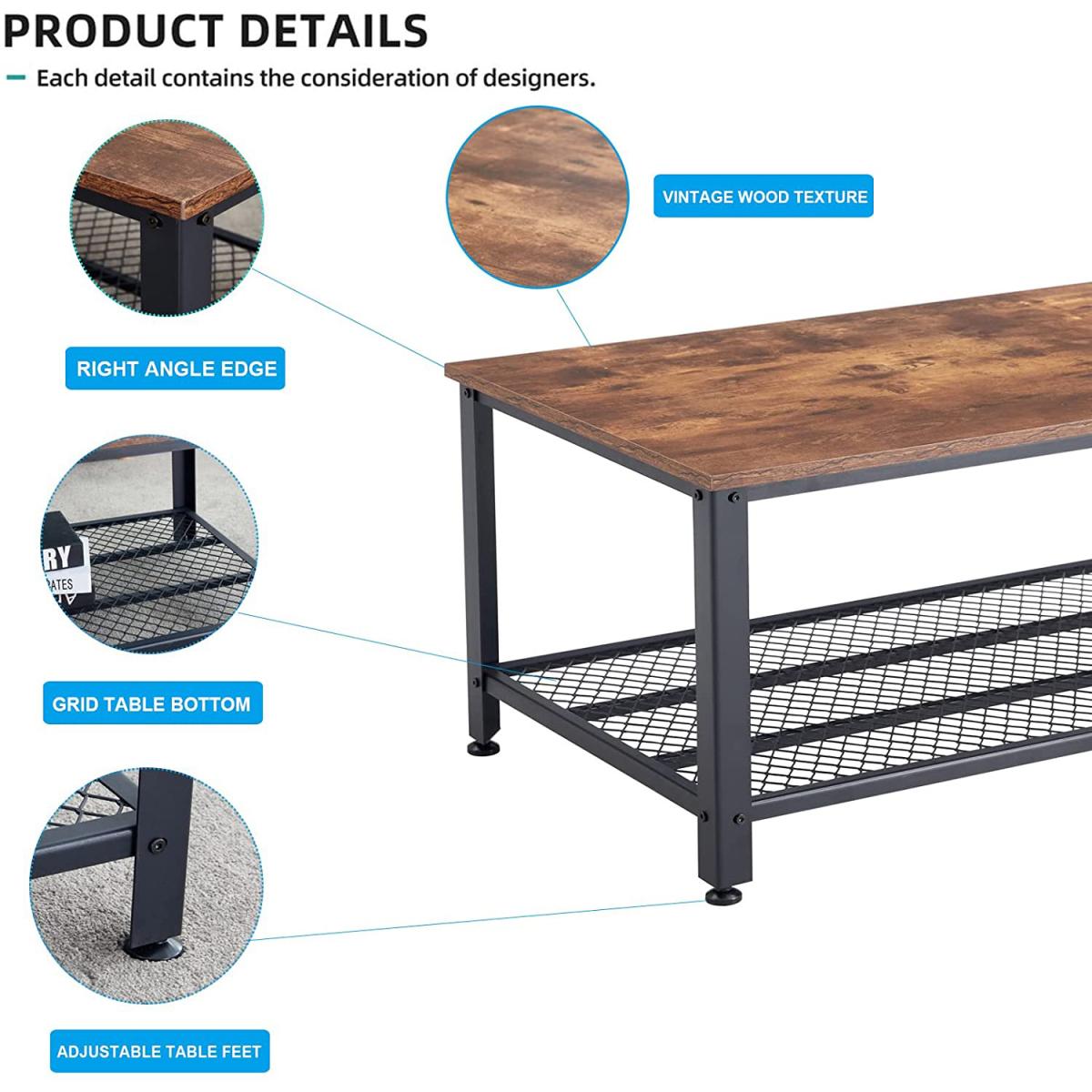 Dripex Coffee Table - Brown – image 2