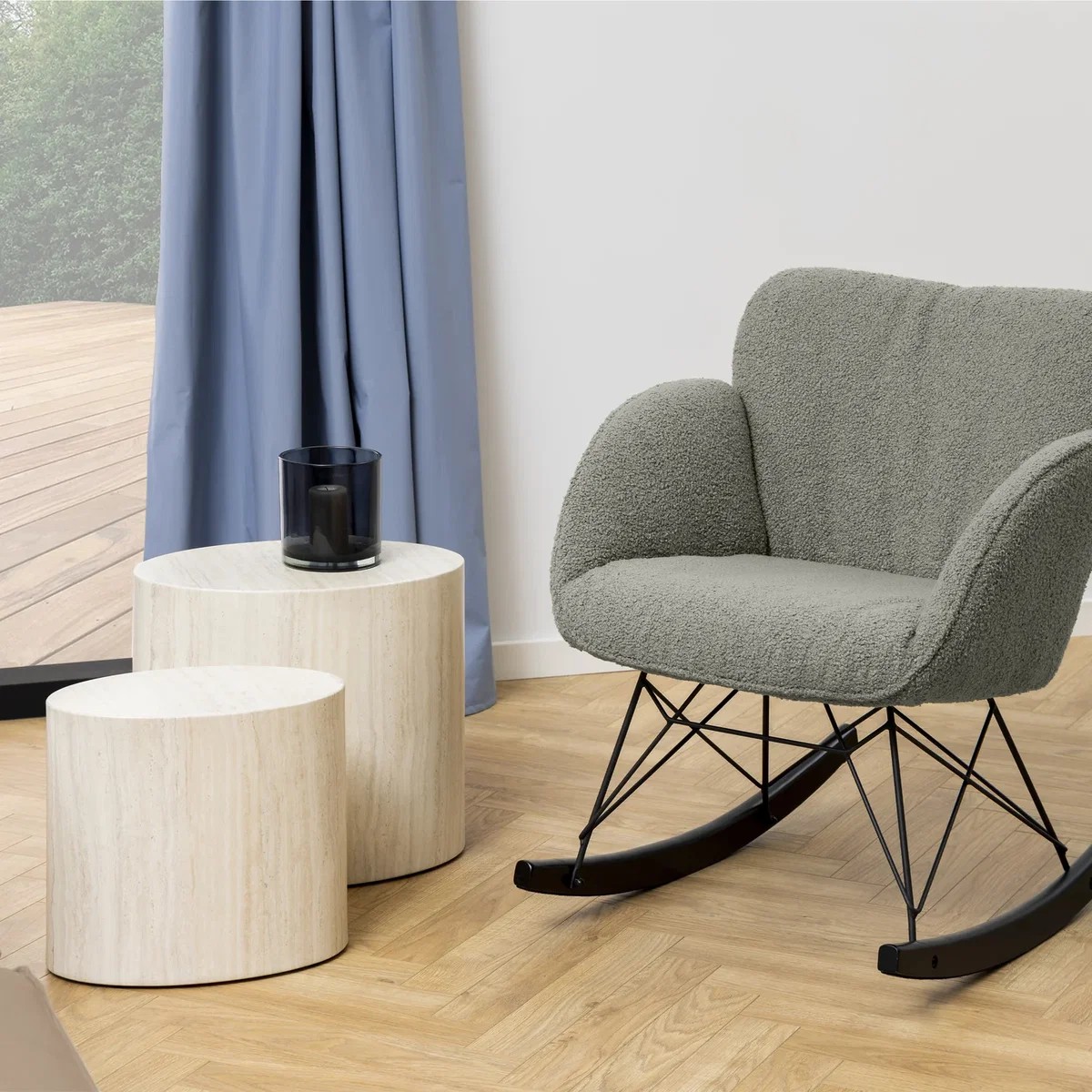 Mice Oval Coffee Table Set of 2 - Oak – image 2