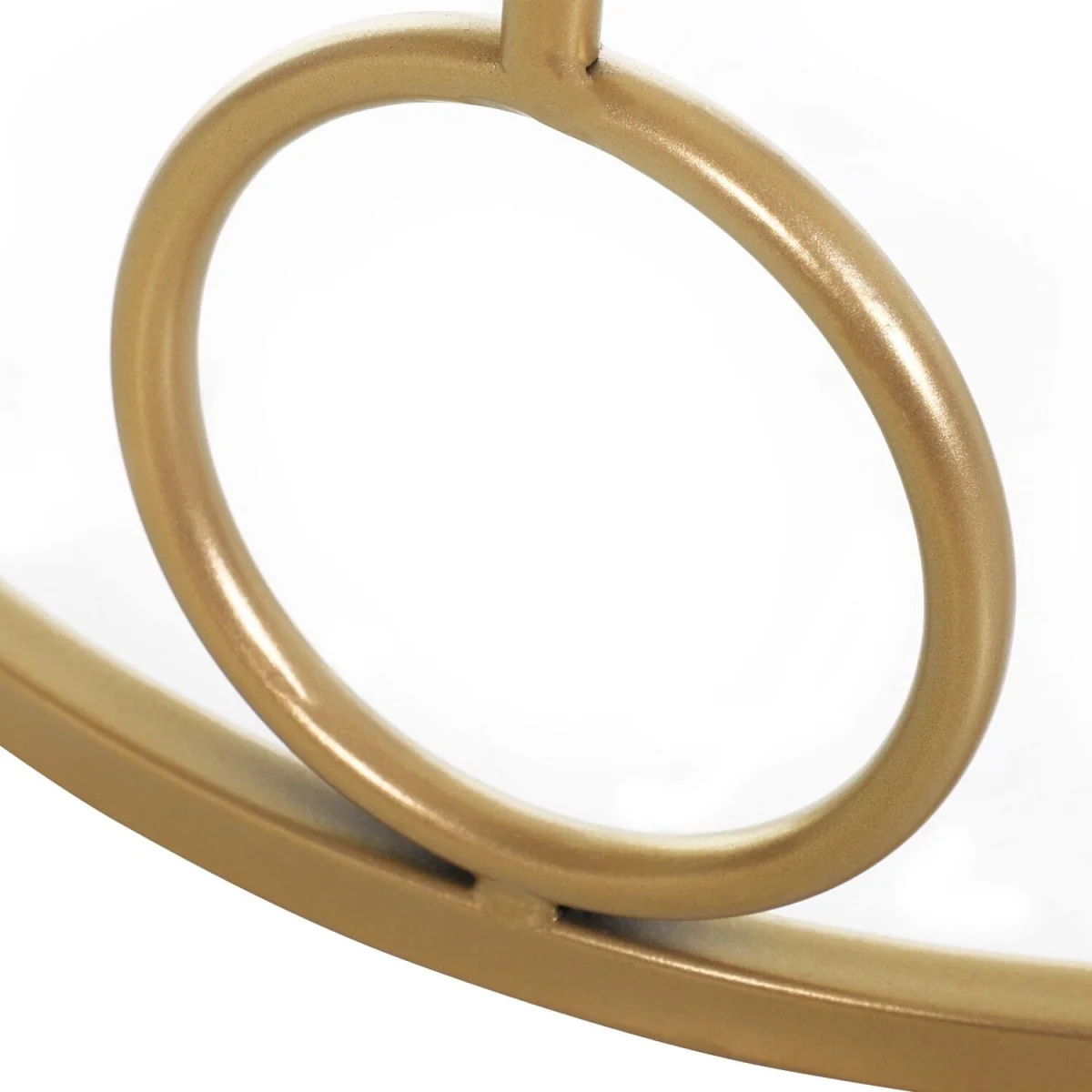 Basu Metal Gold and Glass Set Of 2 Round Nesting Coffee Tables – image 8