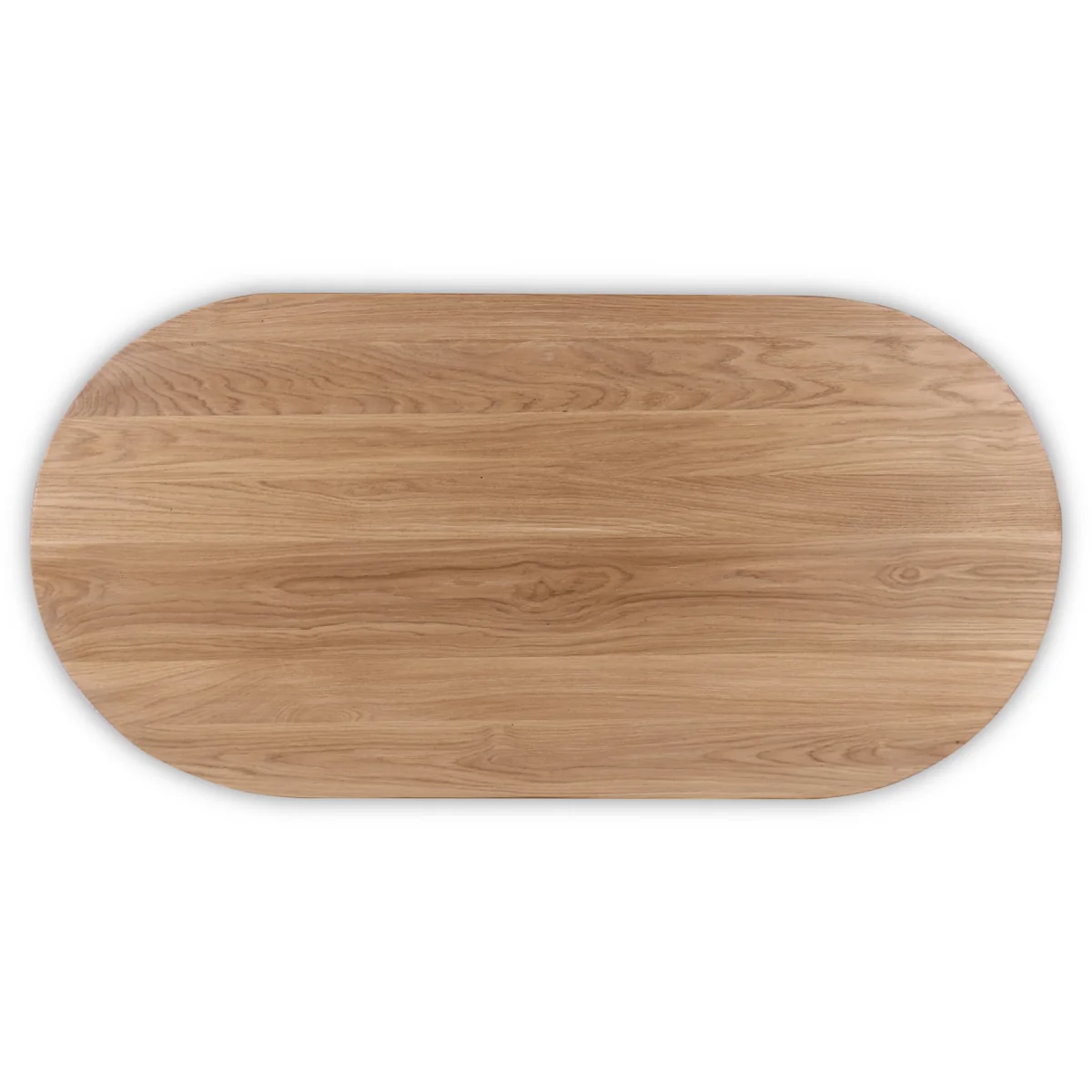 Oval Rope Design Coffee Table with Solid Oak Wood Top - Natural – image 2