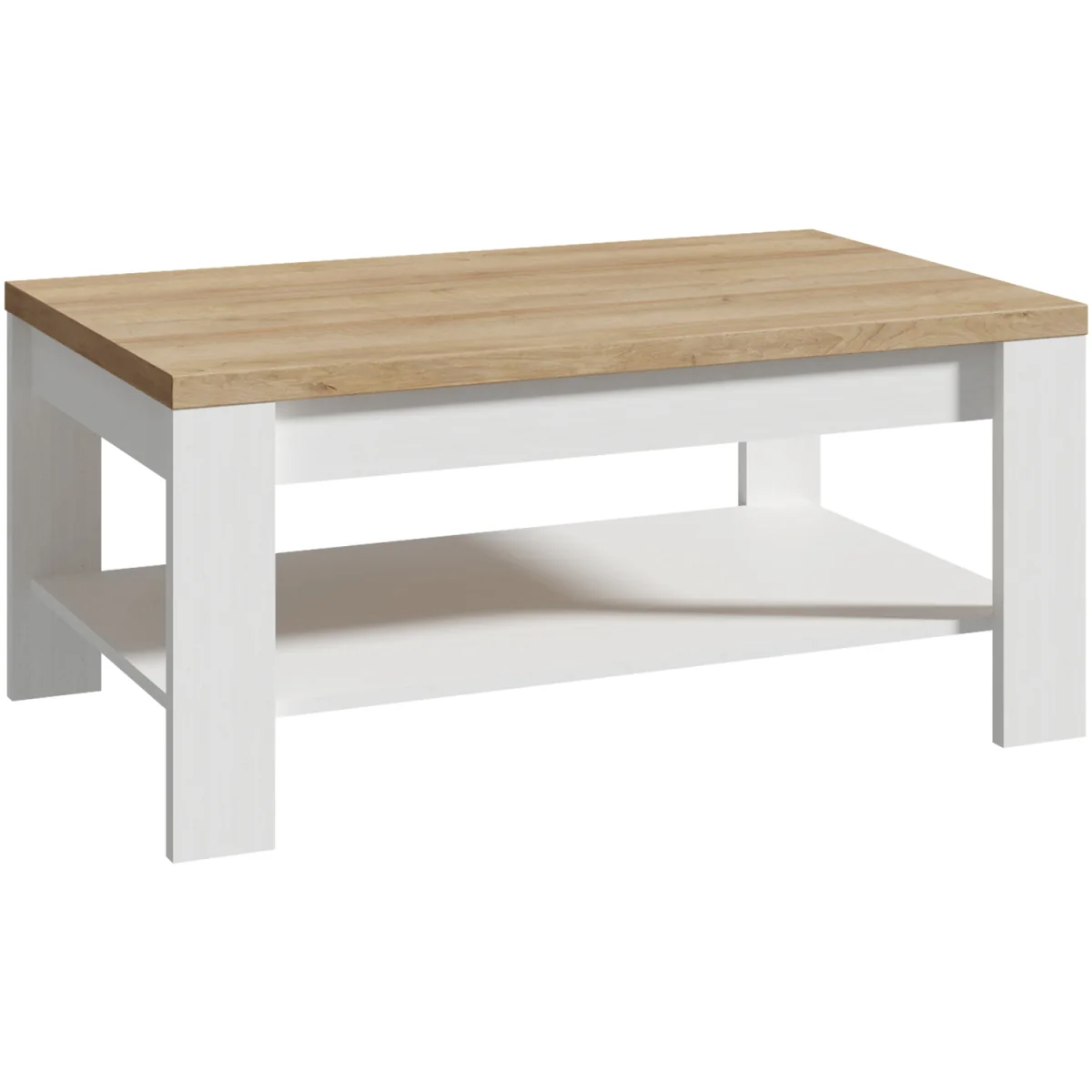Bohol Coffee Table in Riviera Oak/White - Riviera Oak & White – image 2