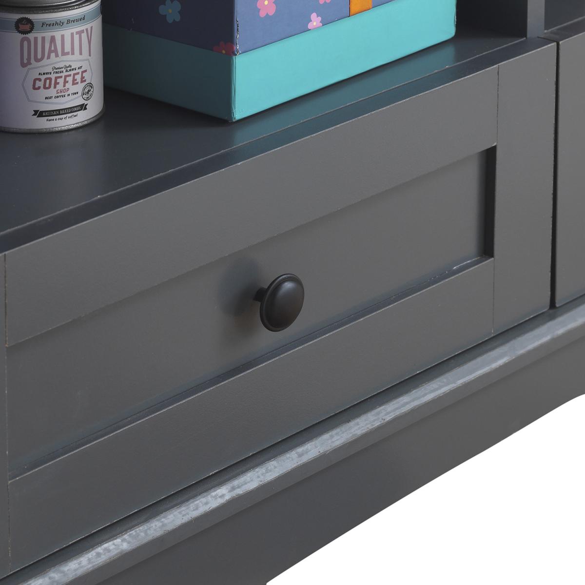 Carden Coffee Table With Two Drawers - Dark Grey – image 2