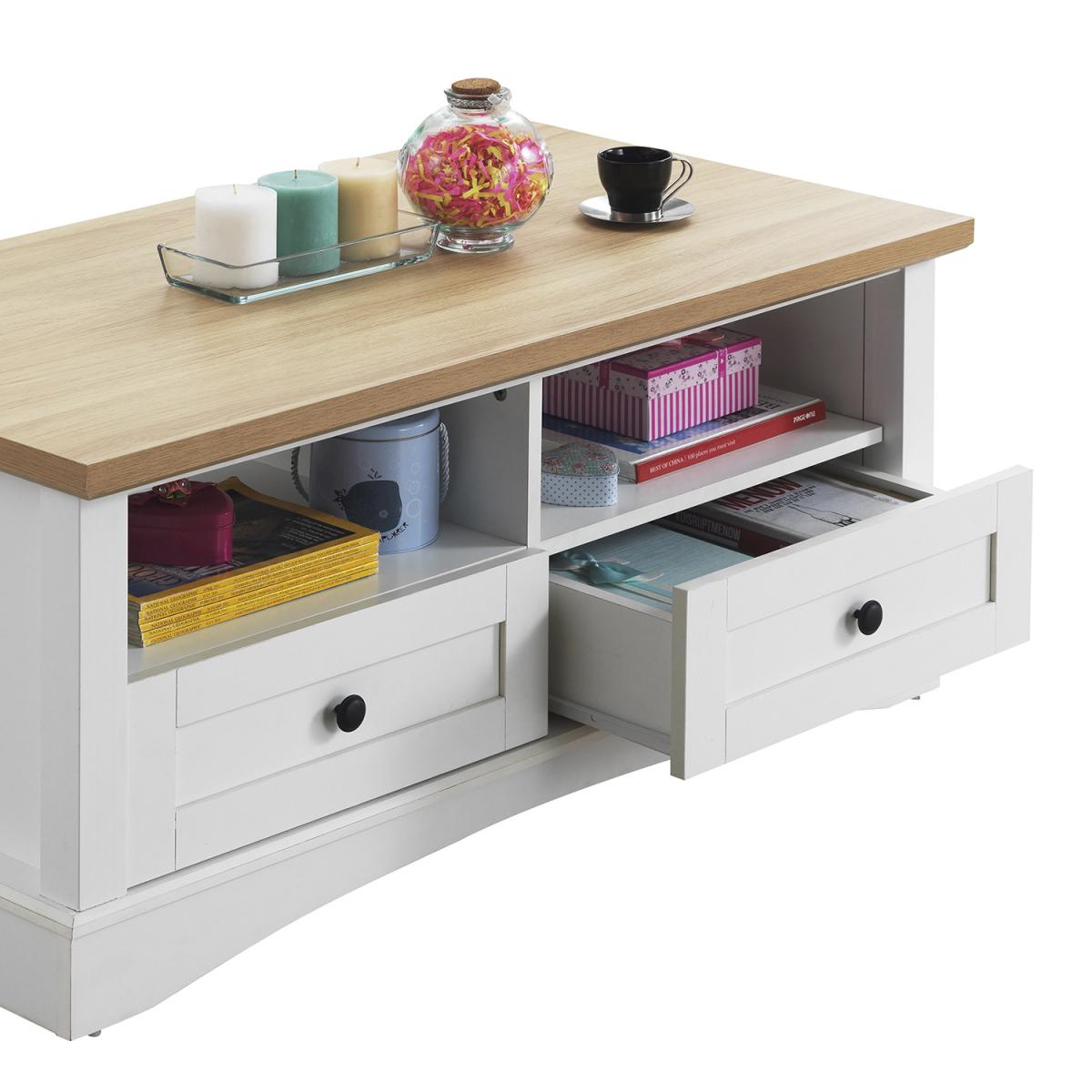 Carden Coffee Table With Two Drawers - Dark Grey – image 11