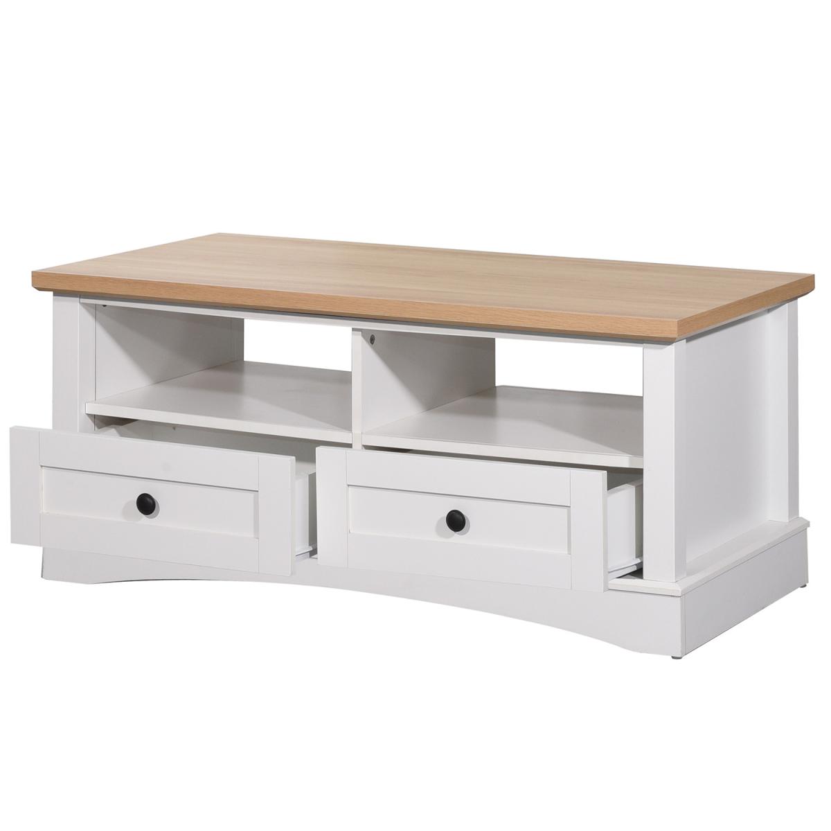 Carden Coffee Table With Two Drawers - Dark Grey – image 10