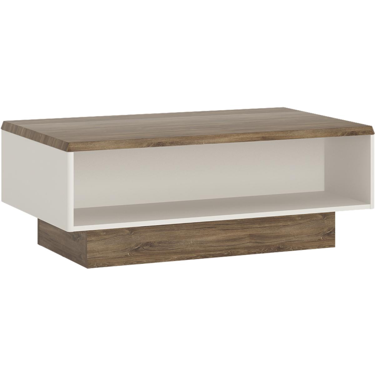 Jonas & James Louisiana Wide Coffee Table - Alpine White and Oak – image 2
