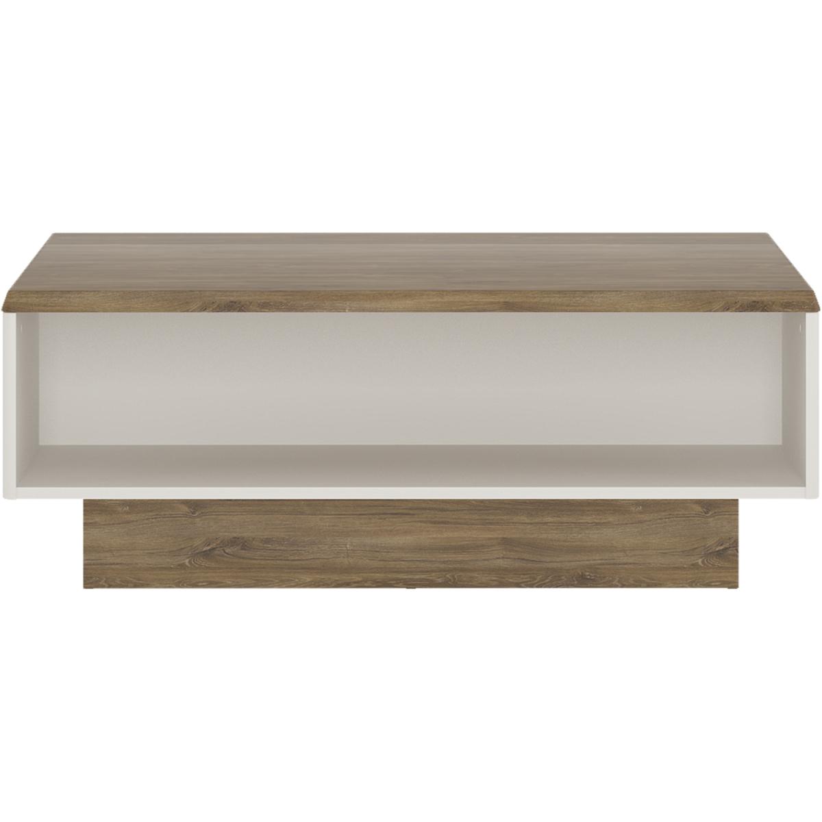 Jonas & James Louisiana Wide Coffee Table - Alpine White and Oak – image 7