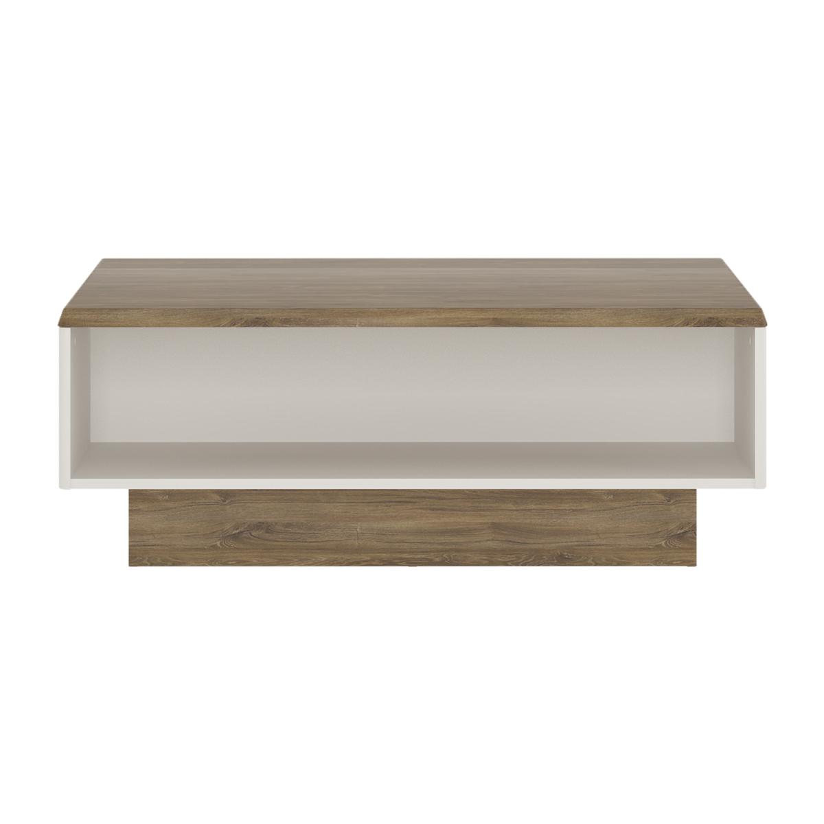 Jonas & James Louisiana Wide Coffee Table - Alpine White and Oak – image 1