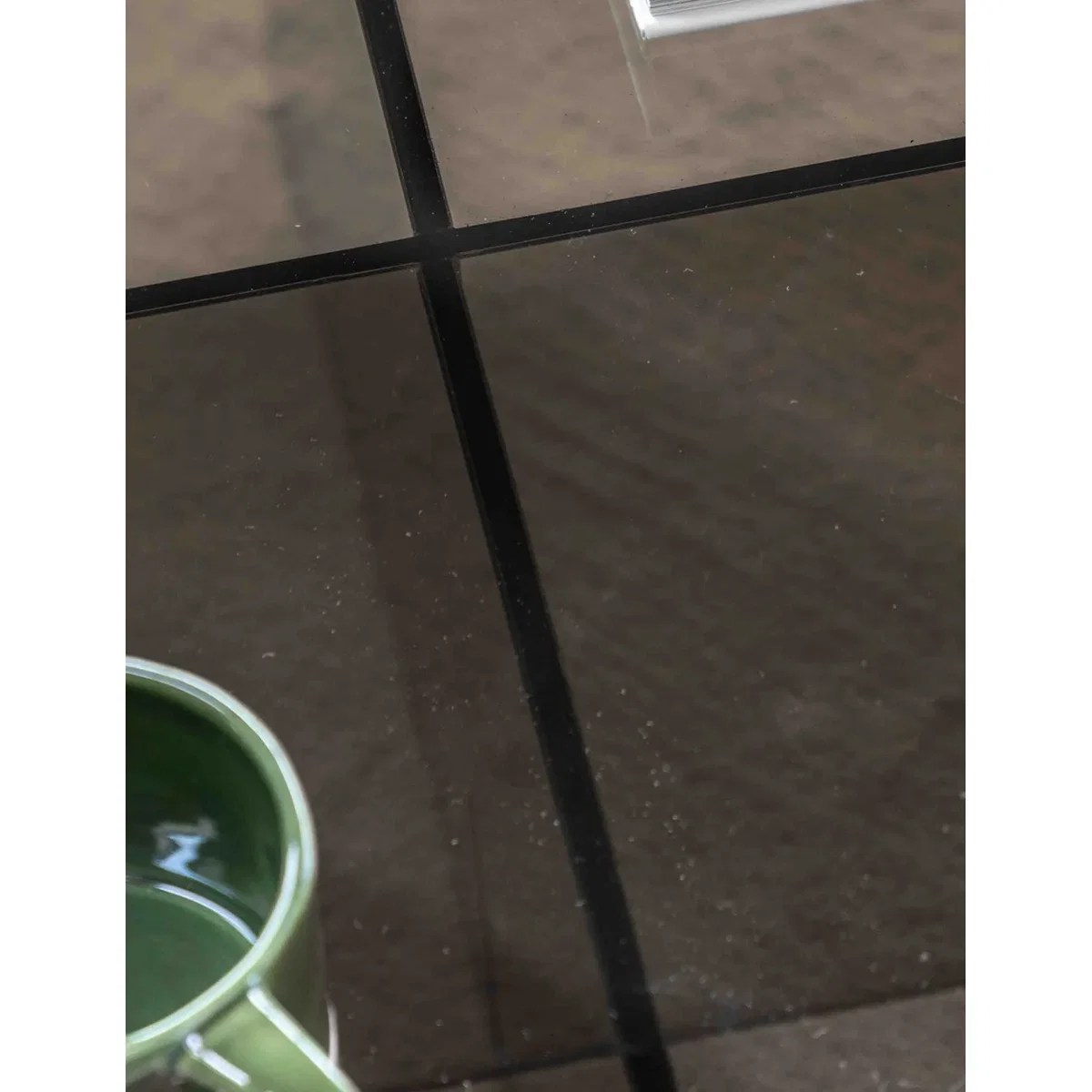 Tinto Glass Charcoal Coffee Table – image 3