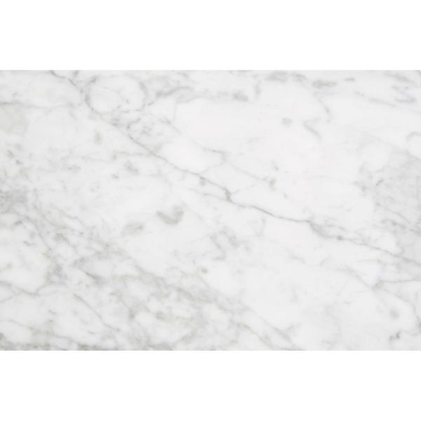 Teddy's Collection Hugo Marble Top Black Frame White Coffee Table – image 6