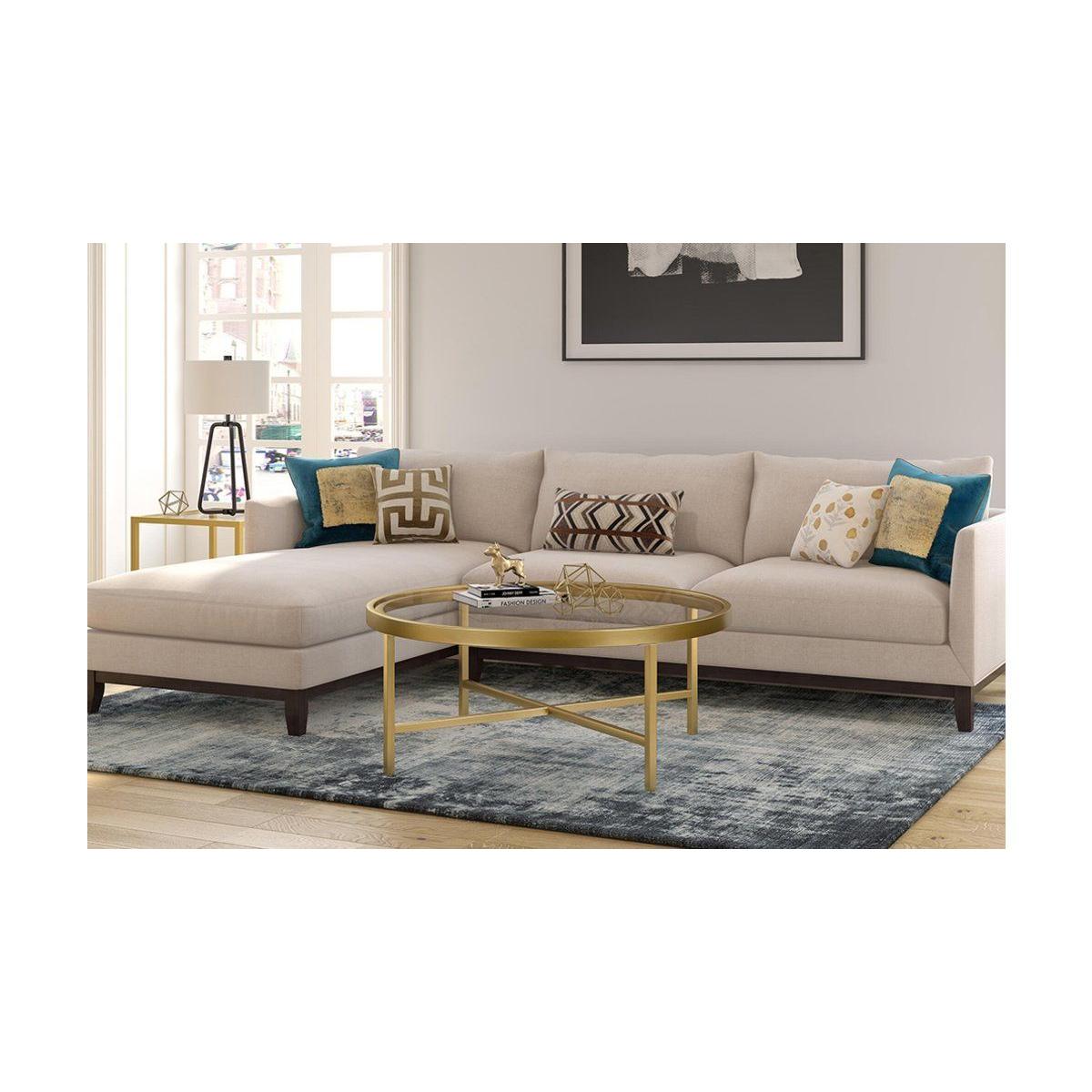 Puay Coffee Table, Vintage Brass – image 4
