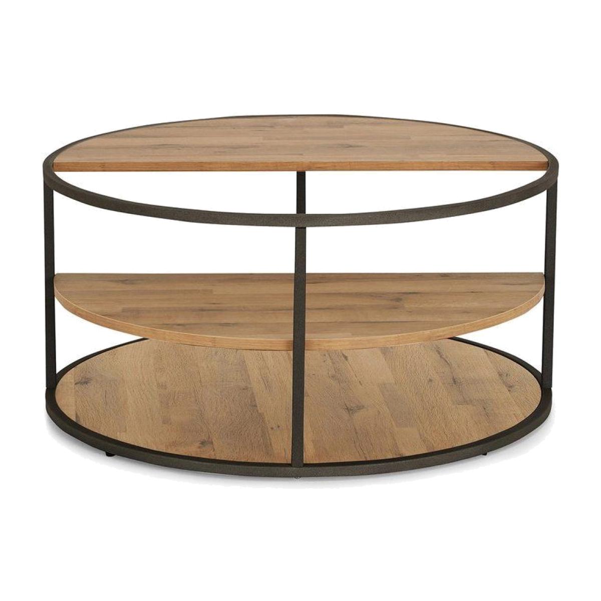 Trace Coffee Table, Dark Wood & Black – image 1