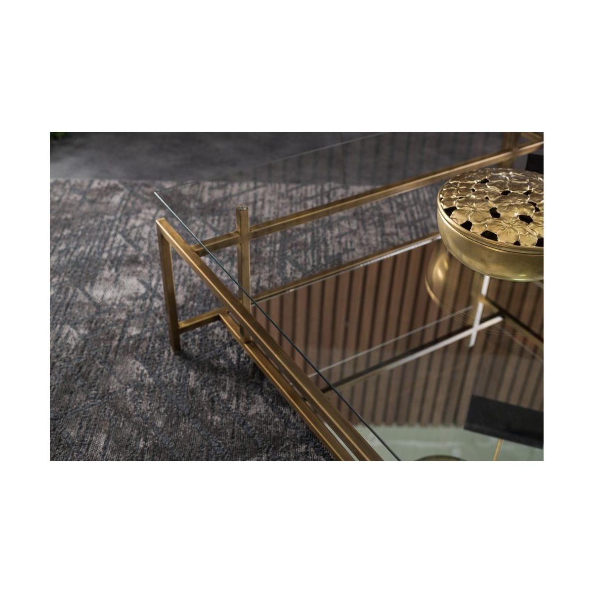 Manhattan Transparent Glass Coffee Table – image 12