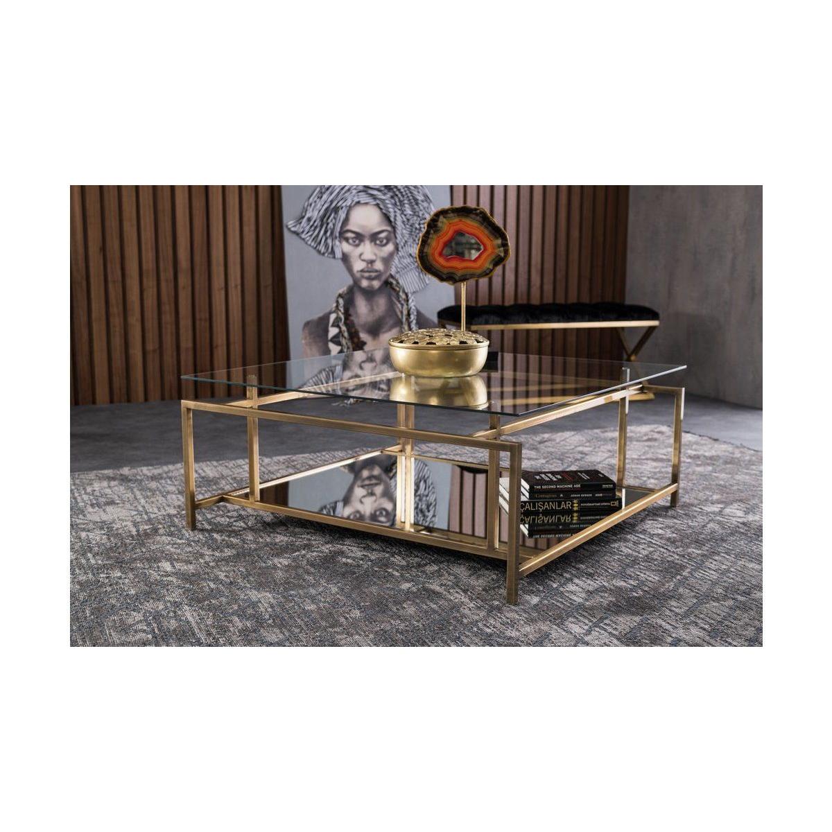 Manhattan Transparent Glass Coffee Table – image 13