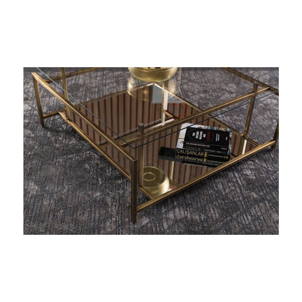 Manhattan Transparent Glass Coffee Table – image 4