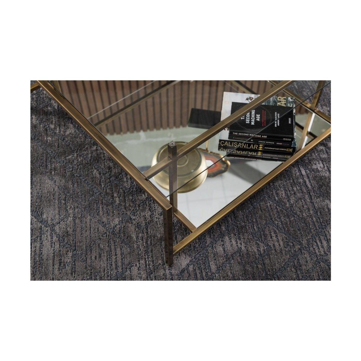 Manhattan Transparent Glass Coffee Table – image 8