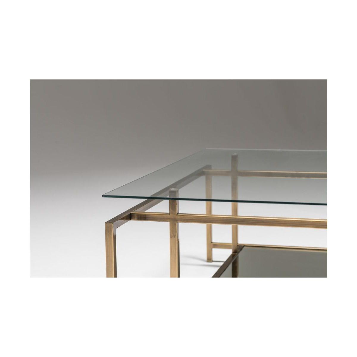 Manhattan Transparent Glass Coffee Table – image 9