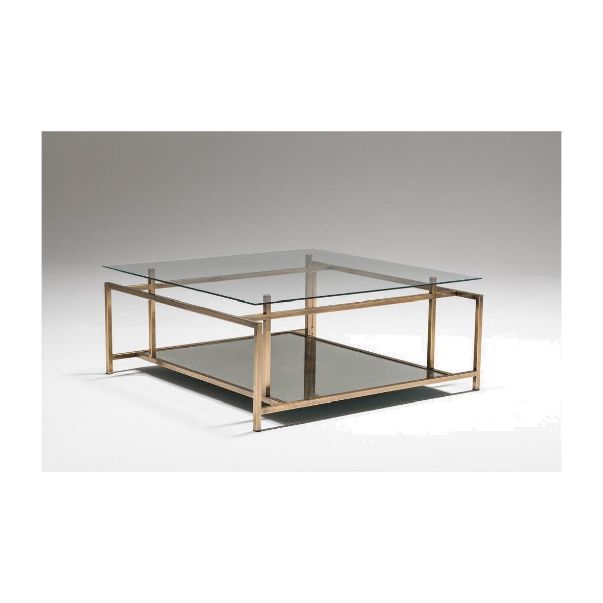 Manhattan Transparent Glass Coffee Table – image 1