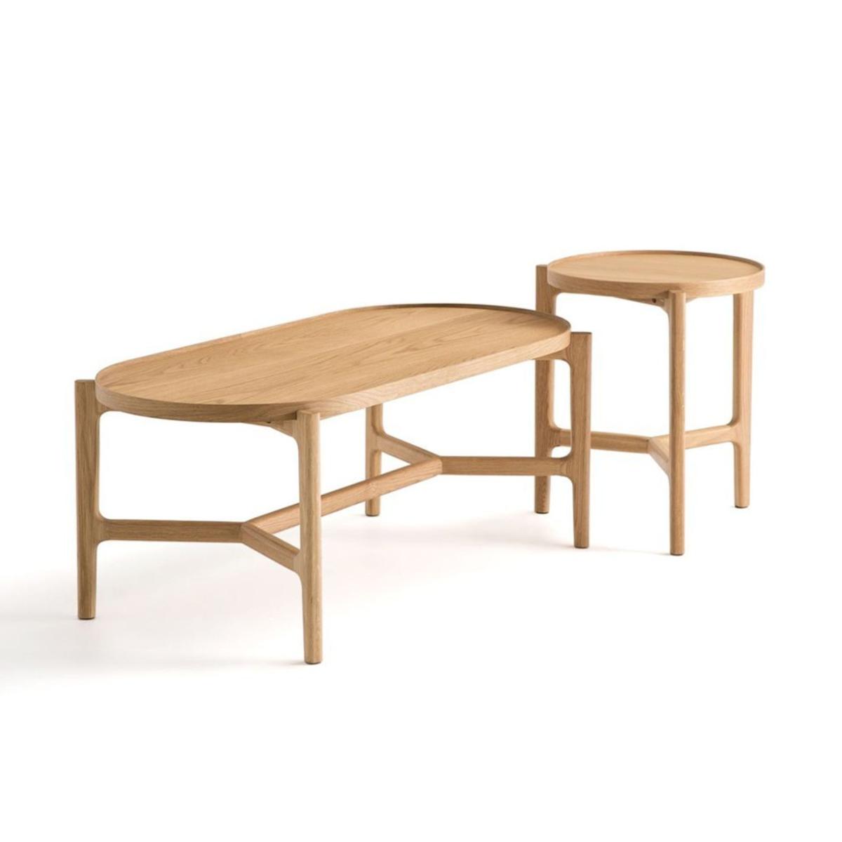Cree Oval Coffee Table, Light Wood – image 3